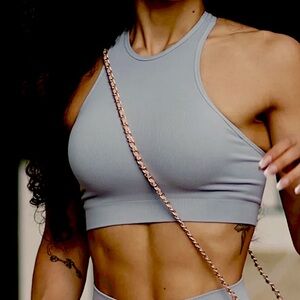 Bombshell Sportswear Gray Sports Bra